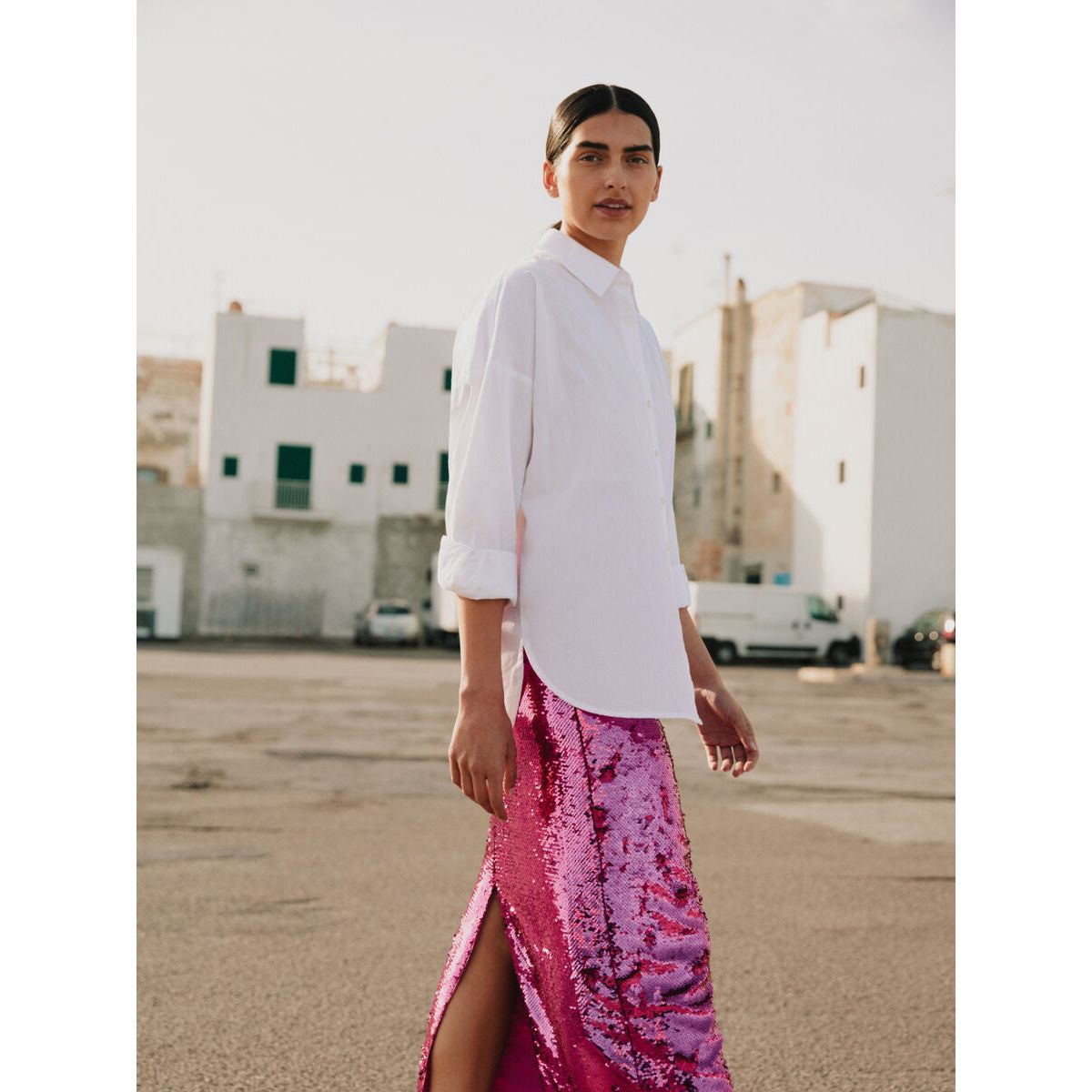Selected Femme Sequinned Maxi Skirt – Joyce Paton