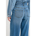 B. Young Mid Blue Wide Legged Denim Jean