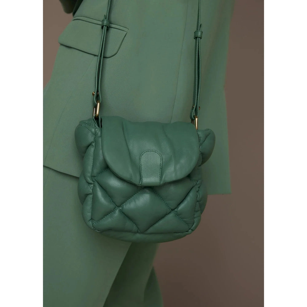 Summum Puff Leather Bag Jade