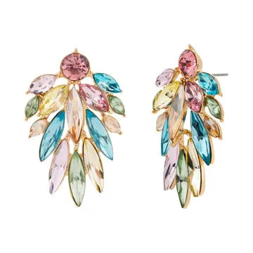 Multicoloured Crystal Earrings