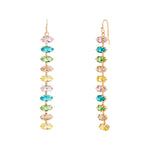Crystal Multicoloured Drop Earrings