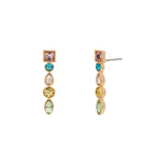 Crystal Multicoloured Drop Earrings