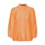Soaked In Luxury Leodora Shirt Tangerine