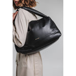 Every Other Wide Single Strap Slouch Bag Large Black