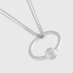 Dansk Tabitha Adjustable Multi Ball Necklace Silver Plating