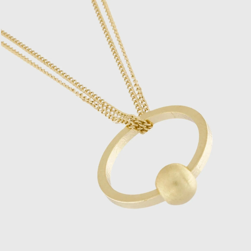 Dansk Tabitha Adjustable Multi Ball Necklace Gold Plated