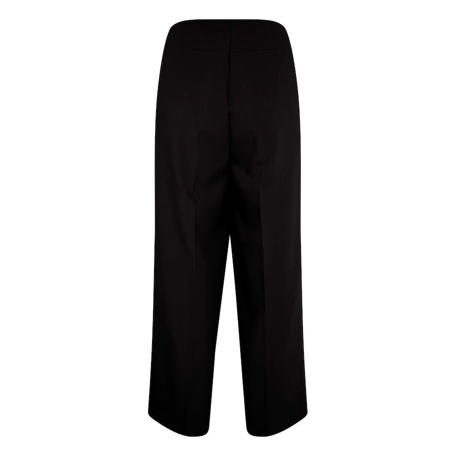 Soaked In Luxury Corinne Wide Cropped Pants Black