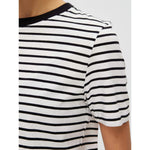 Selected Femme Striped T-Shirt Black/White