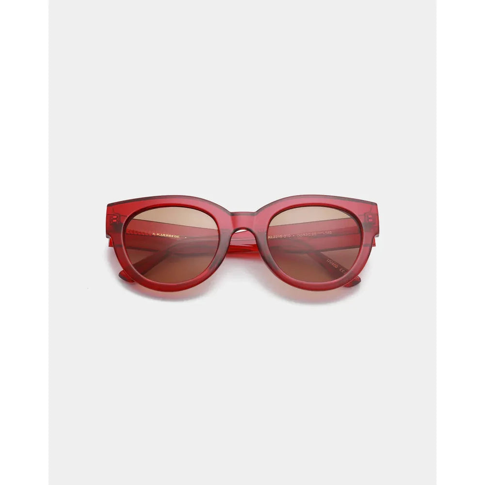 A. Kjaerbede Lilly Sunglasses Red Transparent