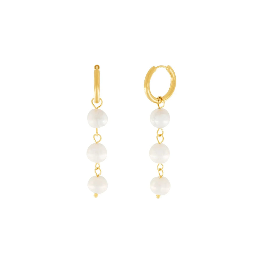 Dansk Joy Long Pearl Earring