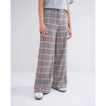 Summum Wide Legged Plaid Trousers