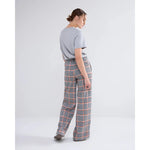 Summum Wide Legged Plaid Trousers