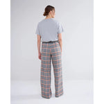 Summum Wide Legged Plaid Trousers