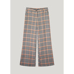 Summum Wide Legged Plaid Trousers