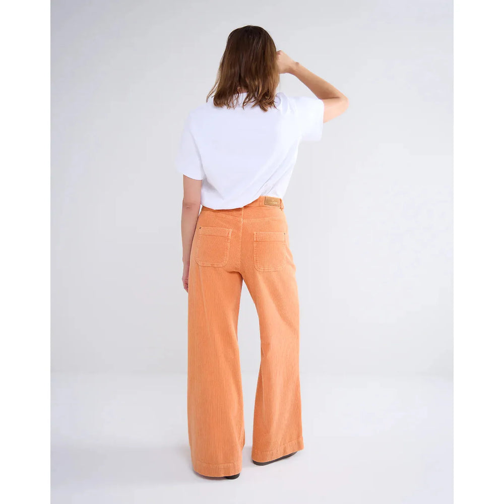 Summum High Waisted Flared Cords Orange