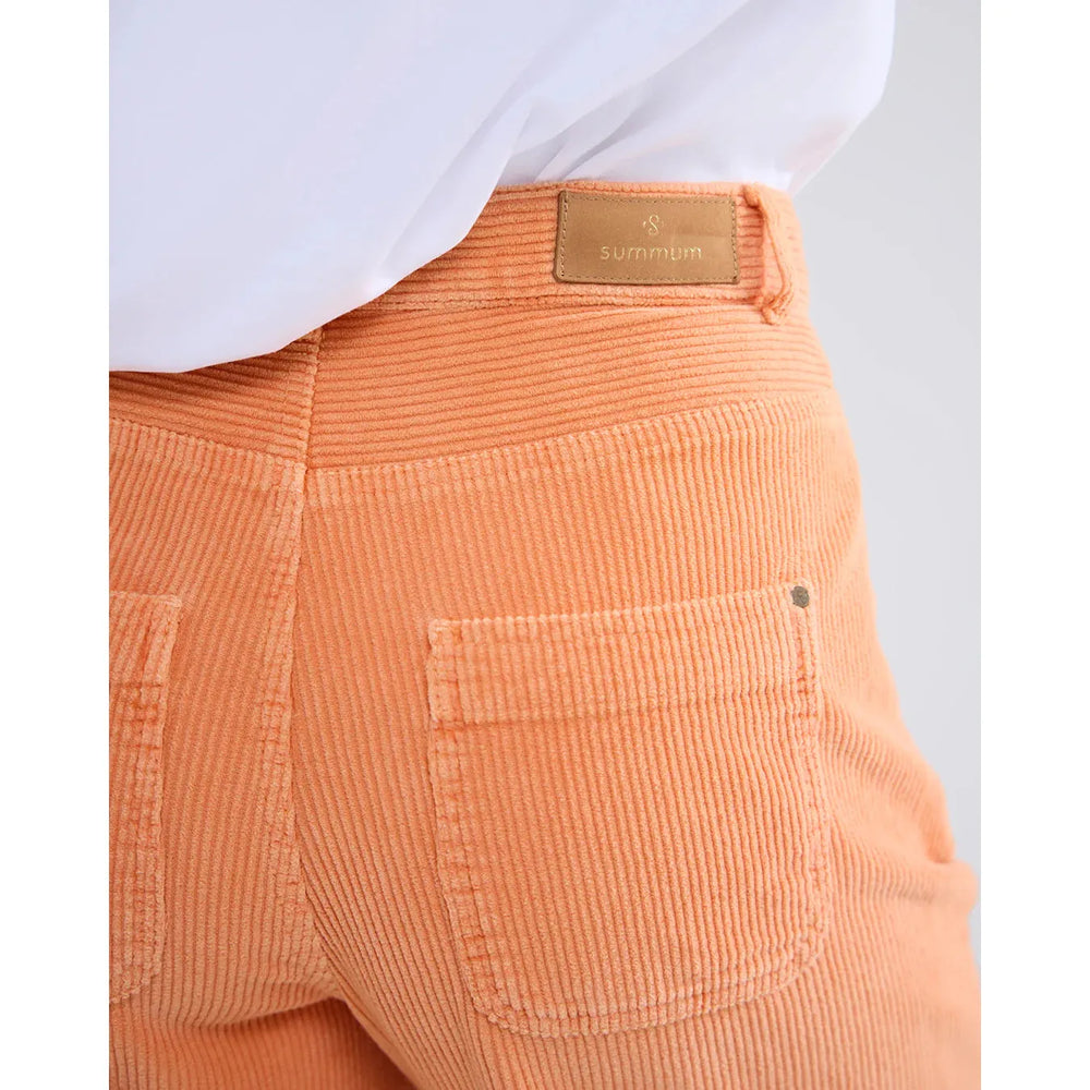 Summum High Waisted Flared Cords Orange