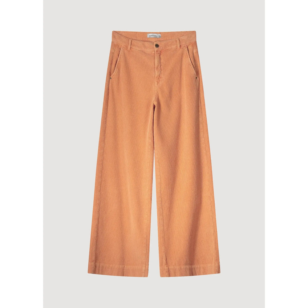 Summum High Waisted Flared Cords Orange