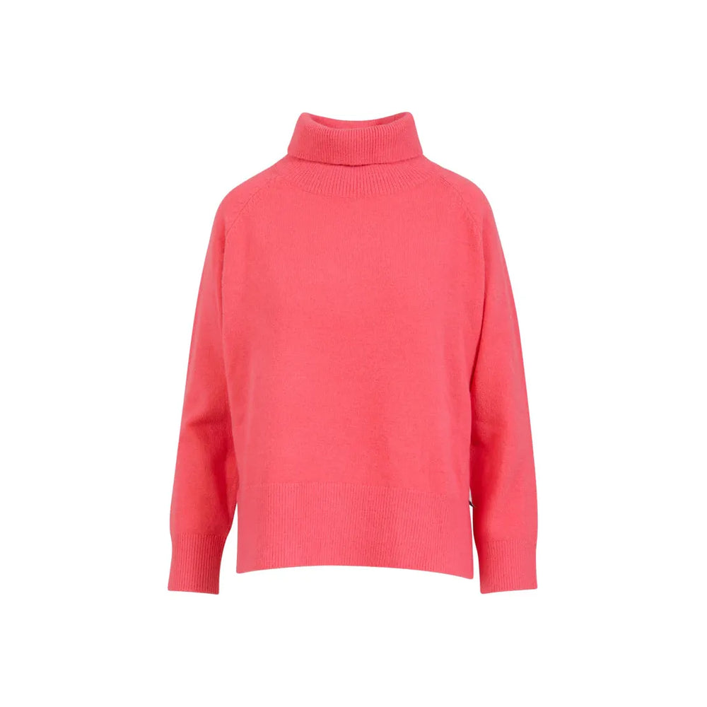 Coster Copenhagen Sweater With High Neck Hot Coral