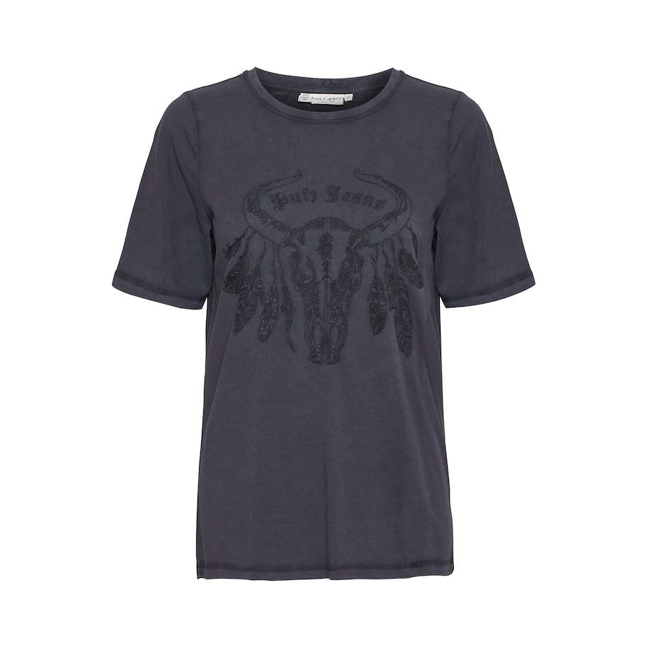 Pulz Larrissa Buffalo T-Shirt Black