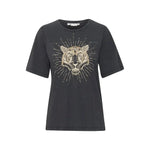 Pulz Elona Tiger T-Shirt Black