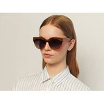 A. Kjaerbede Lilly Sunglasses Light Brown Strip