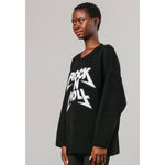 Religion Rock And Roll Sweater Black