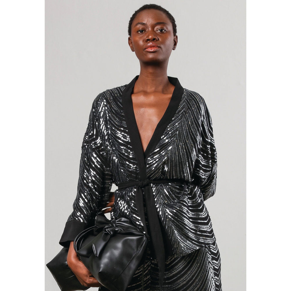 Religion Kimono Black With Sequins