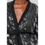 Religion Kimono Black With Sequins