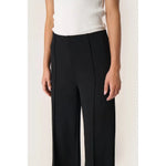 Soaked In Luxury Bea Split Pants Black