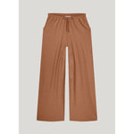 Summum Fine Lurex Trousers Caramel Coffee