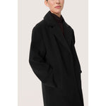 Soaked In Luxury Rubie Long Coat Black