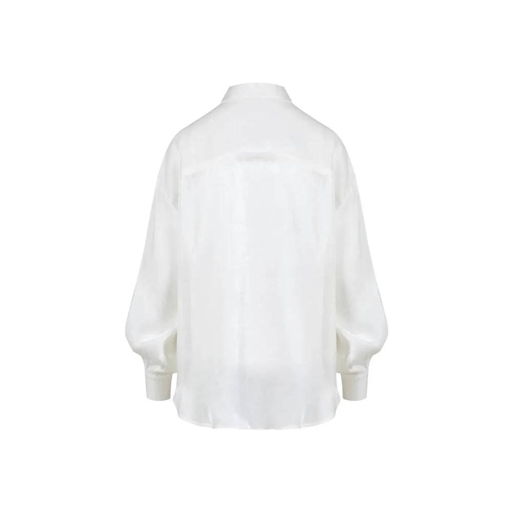 Coster Copenhagen Jolie Metallic Shirt White