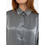 Coster Copenhagen Jolie Metallic Shirt Dark Silver