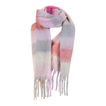 Coster Copenhagen Wide Checked Scarf Rose/Pink Mix