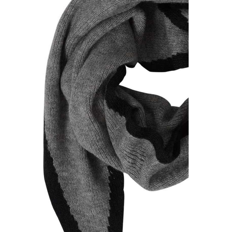 Ichi Scarf Dark Grey Melange