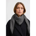 Ichi Scarf Dark Grey Melange