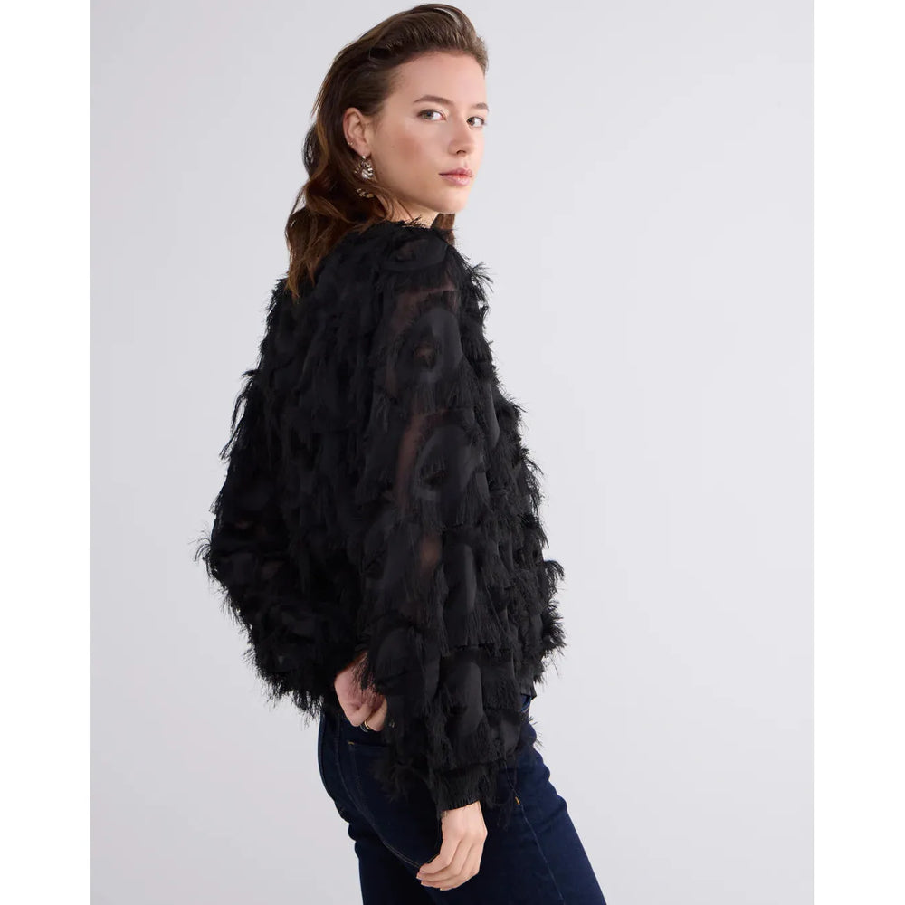 Summum Fluffy Blouse With Fringe