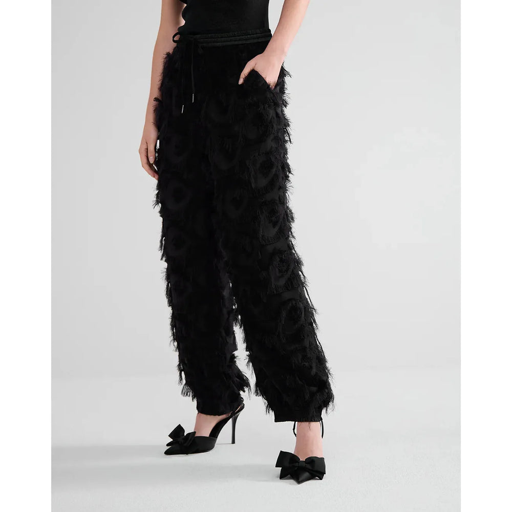 Summum Fluffy Trousers Black