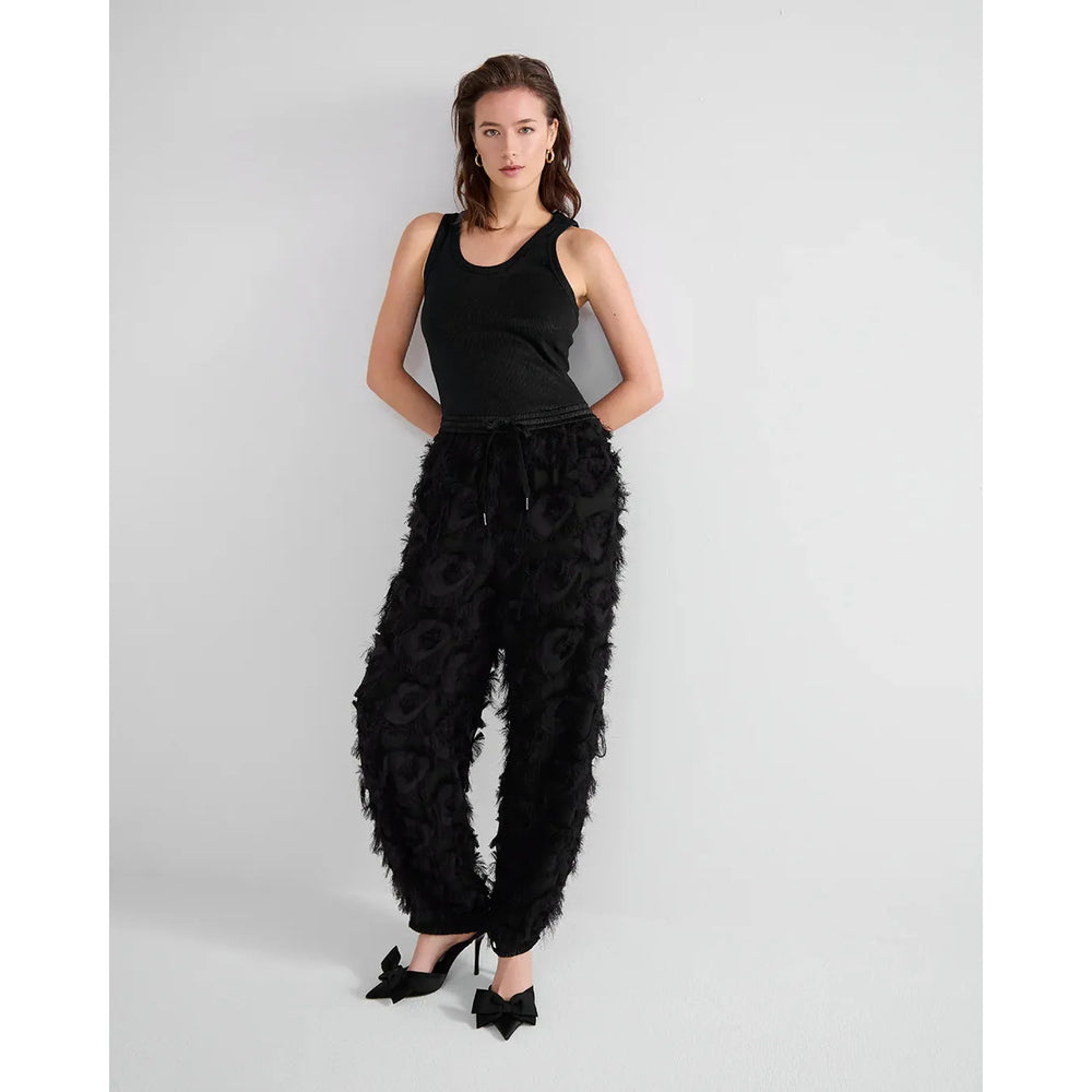 Summum Fluffy Trousers Black