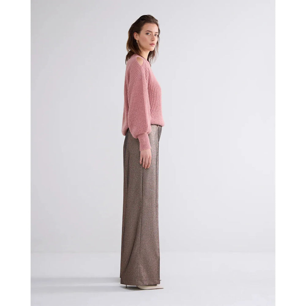 Summum Wide Leg Glittery Trouser