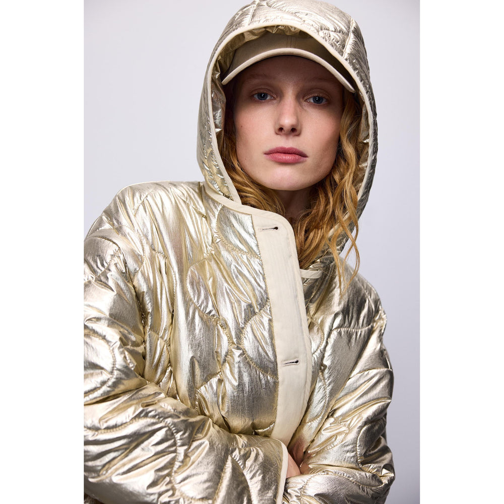 Summum Short Quilted Metallic Jacket