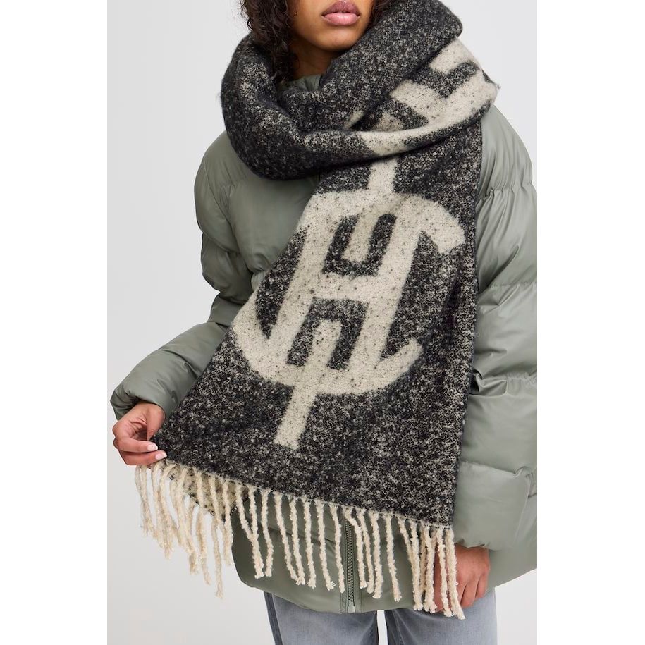 Ichi Scarf Black/Cream