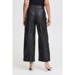 B. Young Daran Crop Leather Trousers