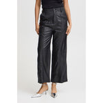 B. Young Daran Crop Leather Trousers