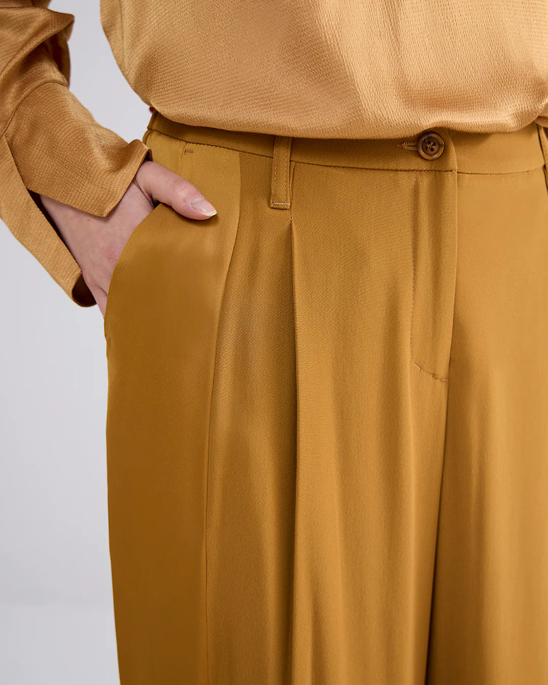 Summum Wide Leg Crepe Trousers