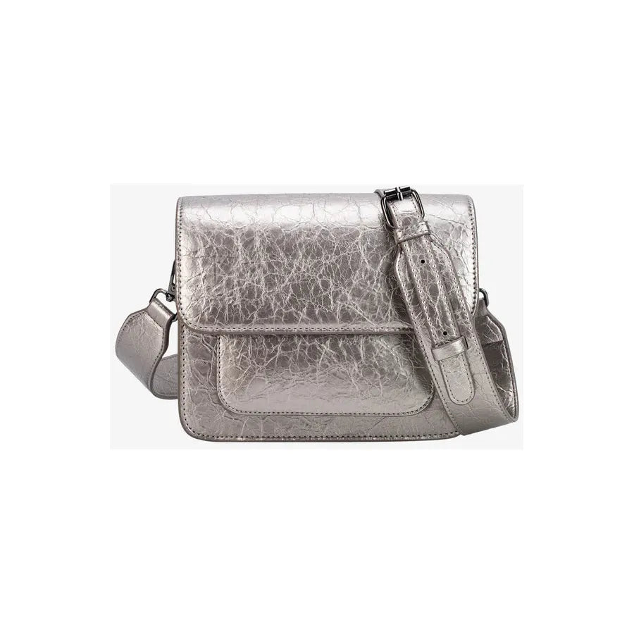 Hvisk Cayman Pocket Bag Metallic Grey