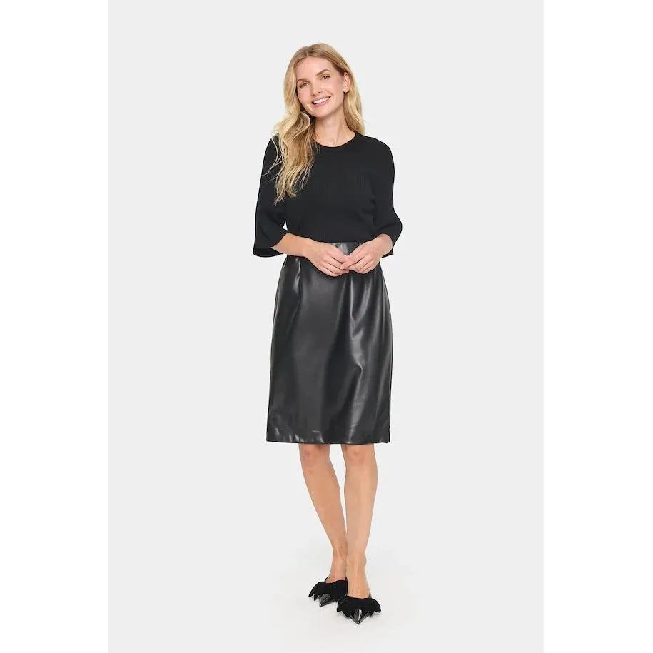 saint Tropez Dowie Faux Leather Skirt