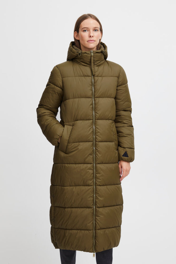 B. Young Bomina Long Coat Olive