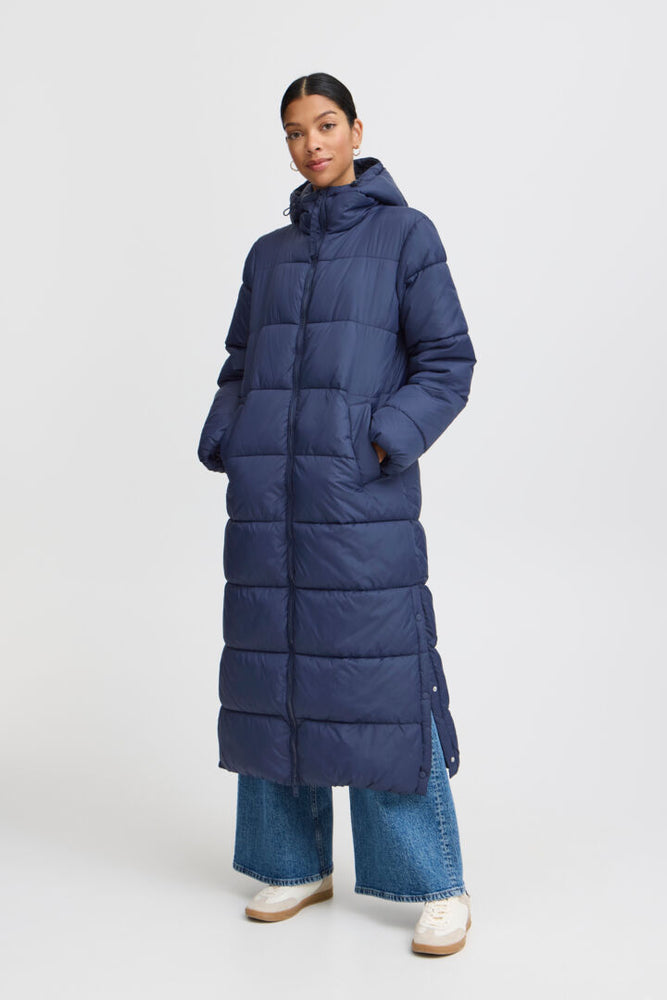 B. Young Bomina Long Coat Navy