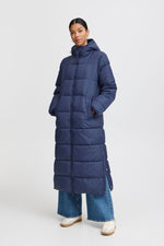 B. Young Bomina Long Coat Navy